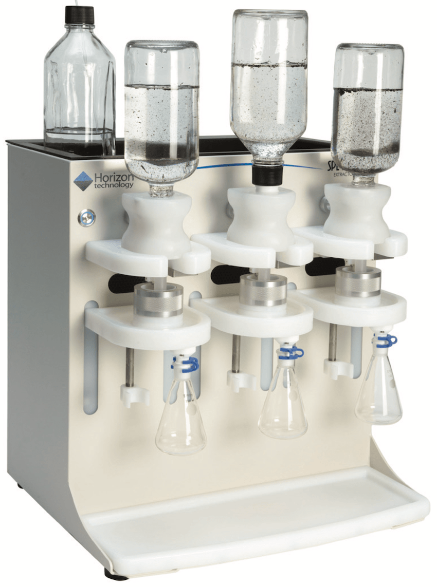 Hexane extractable material (oil and grease) analysis with automated